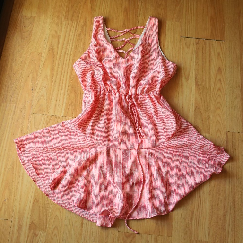 Aqua red and white summer dress!
